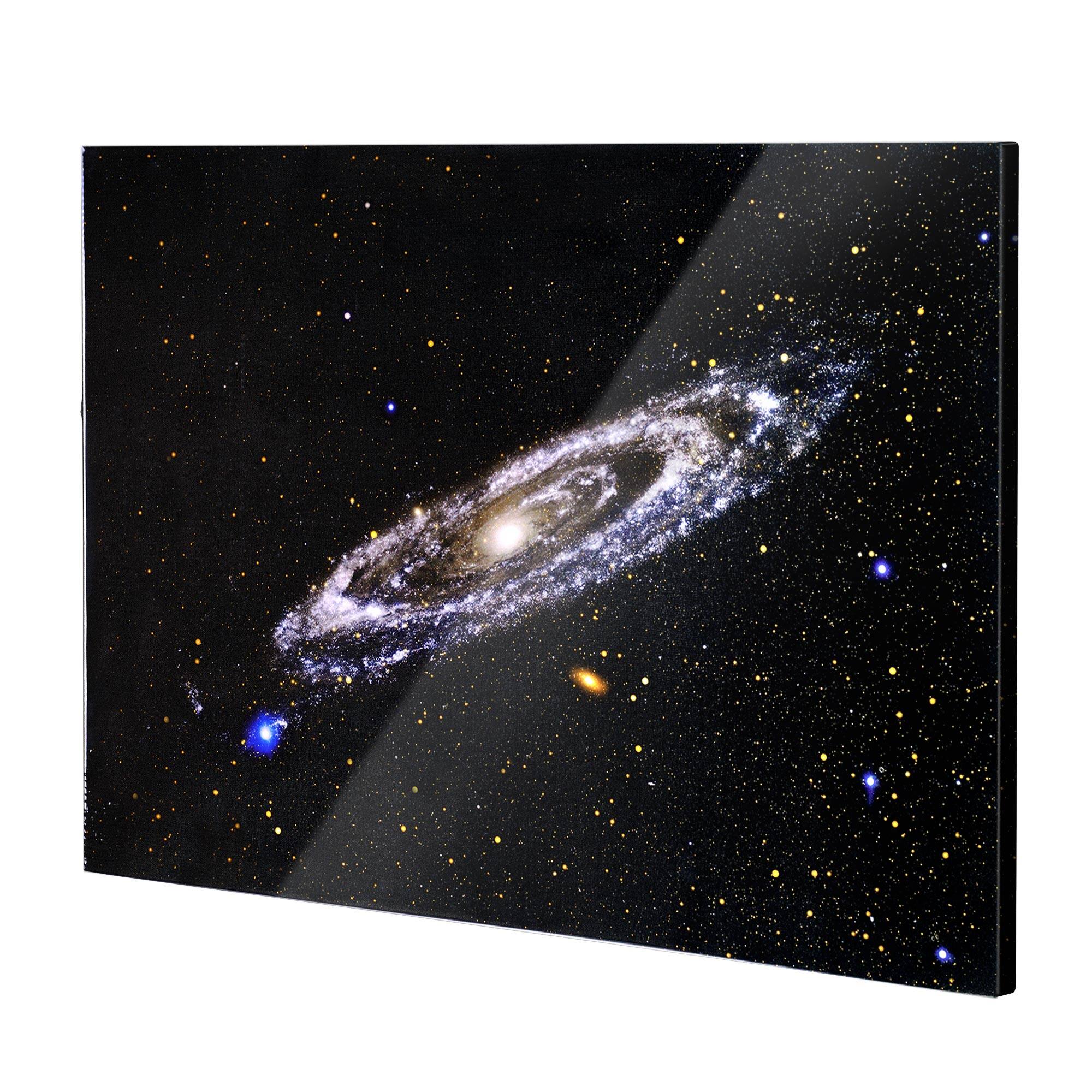 American Art Décor™ 36" NASA Galaxy Next Door Glossy Lacquer Canvas Wall Art Print